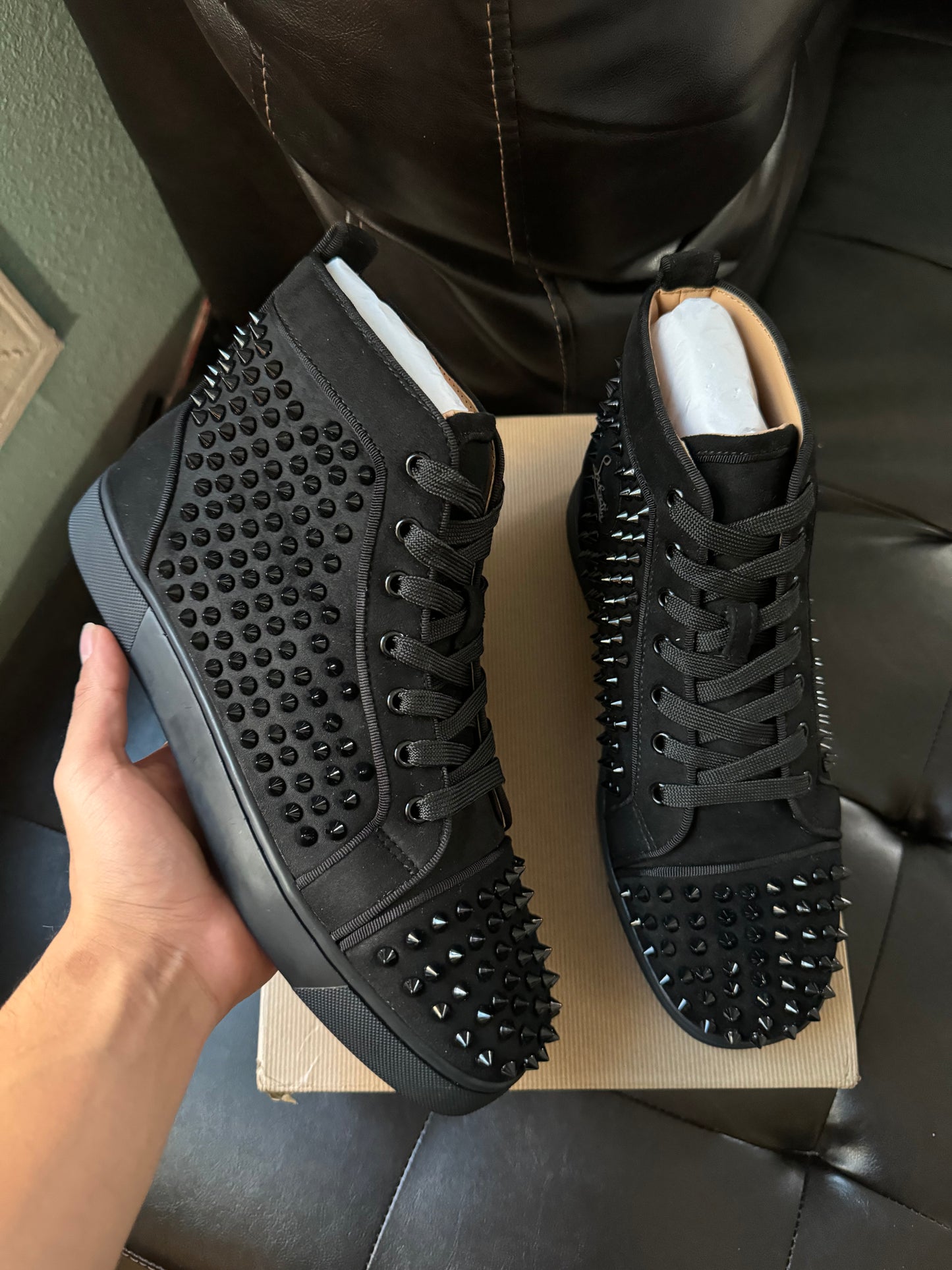 Black hightop spikes